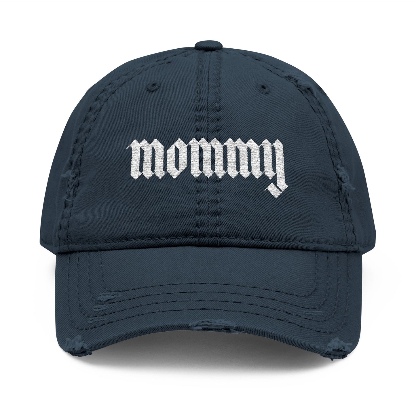 Mommy Distressed Hat (Embroidery)