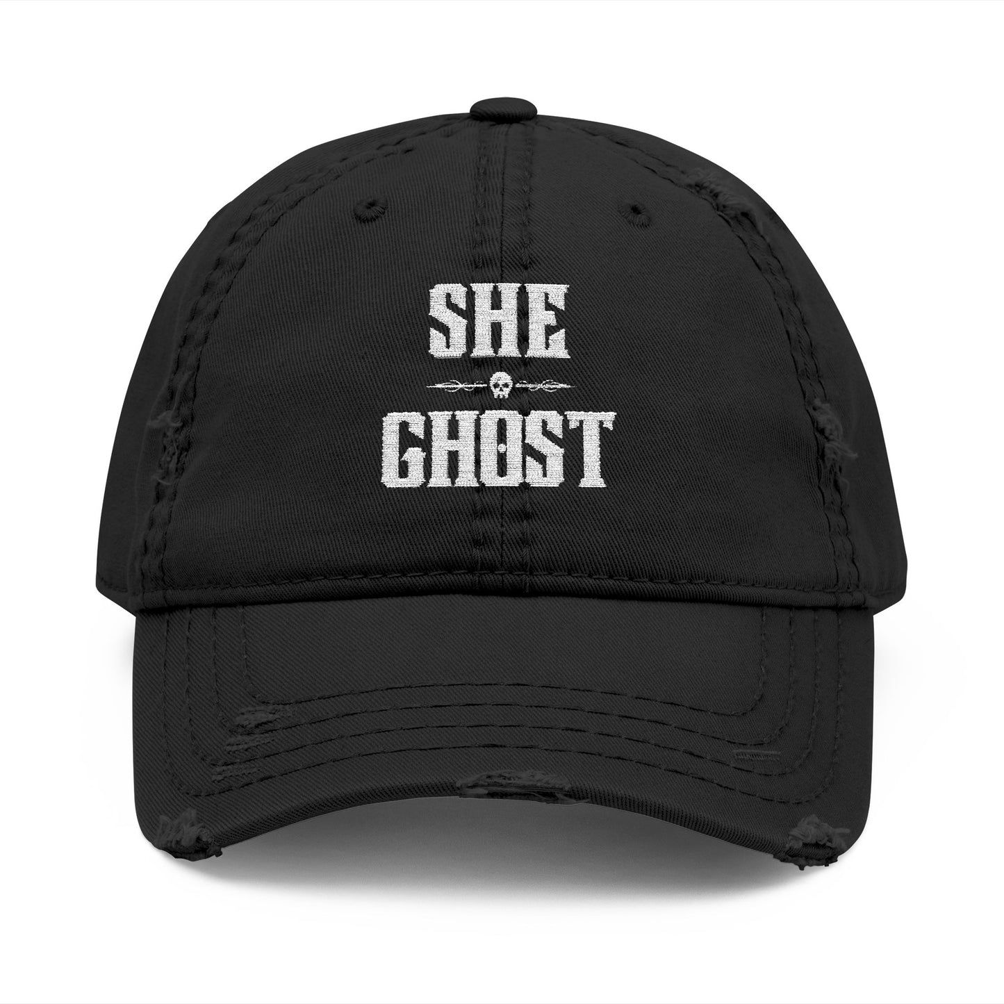 She Ghost Distressed Hat (Embroidery)