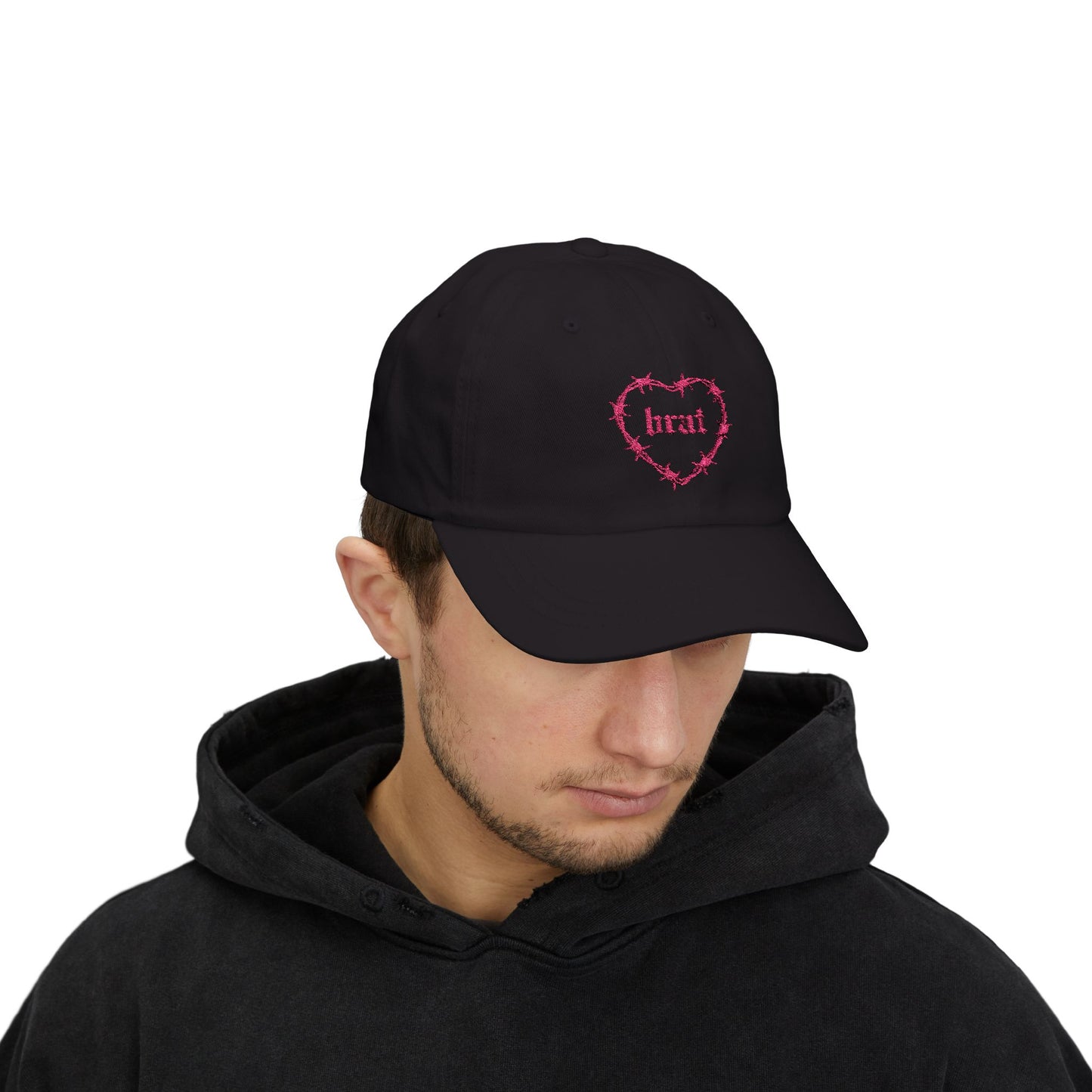 Brat Hat (Embroidery- Pink)