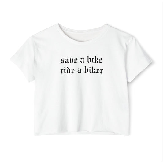 Save a Bike Crop Top