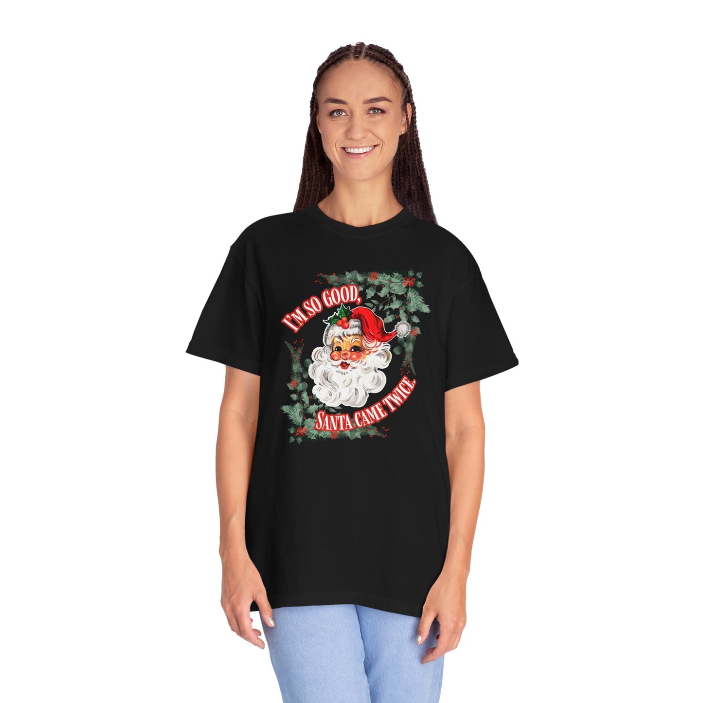 Santa's Coming Comfort Colors Tee