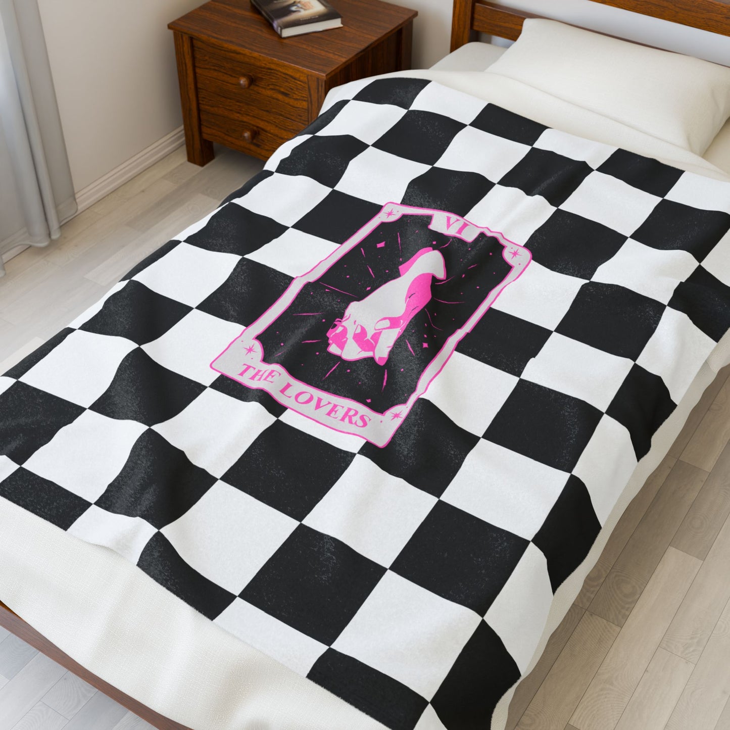 The Lovers Velveteen Plush Blanket