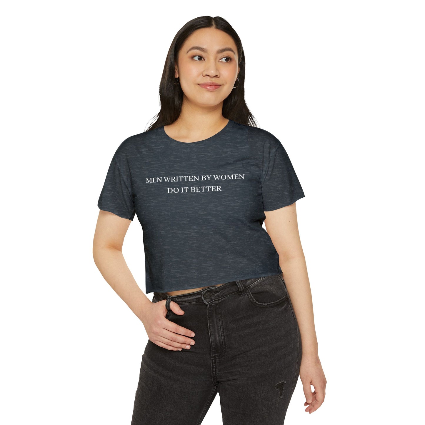Men Written by Women Crop Top
