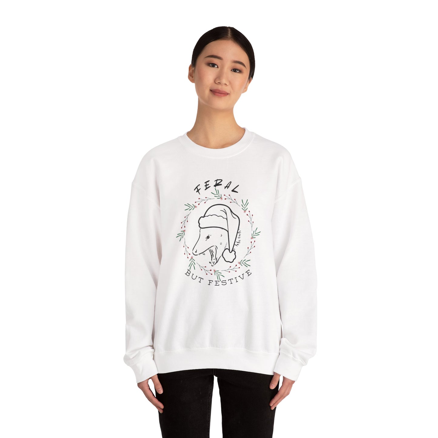 Feral but Festive Crewneck