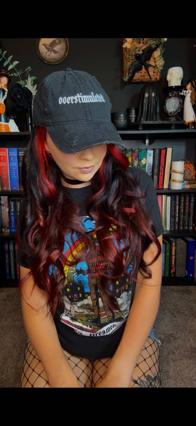 Overstimulated Distressed Hat (Embroidery)