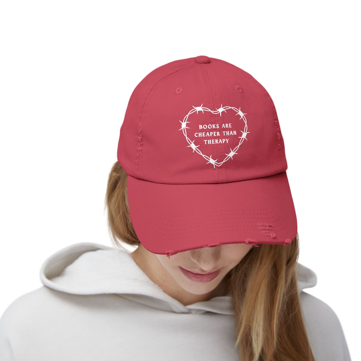 Cheaper than Therapy Distressed Hat
