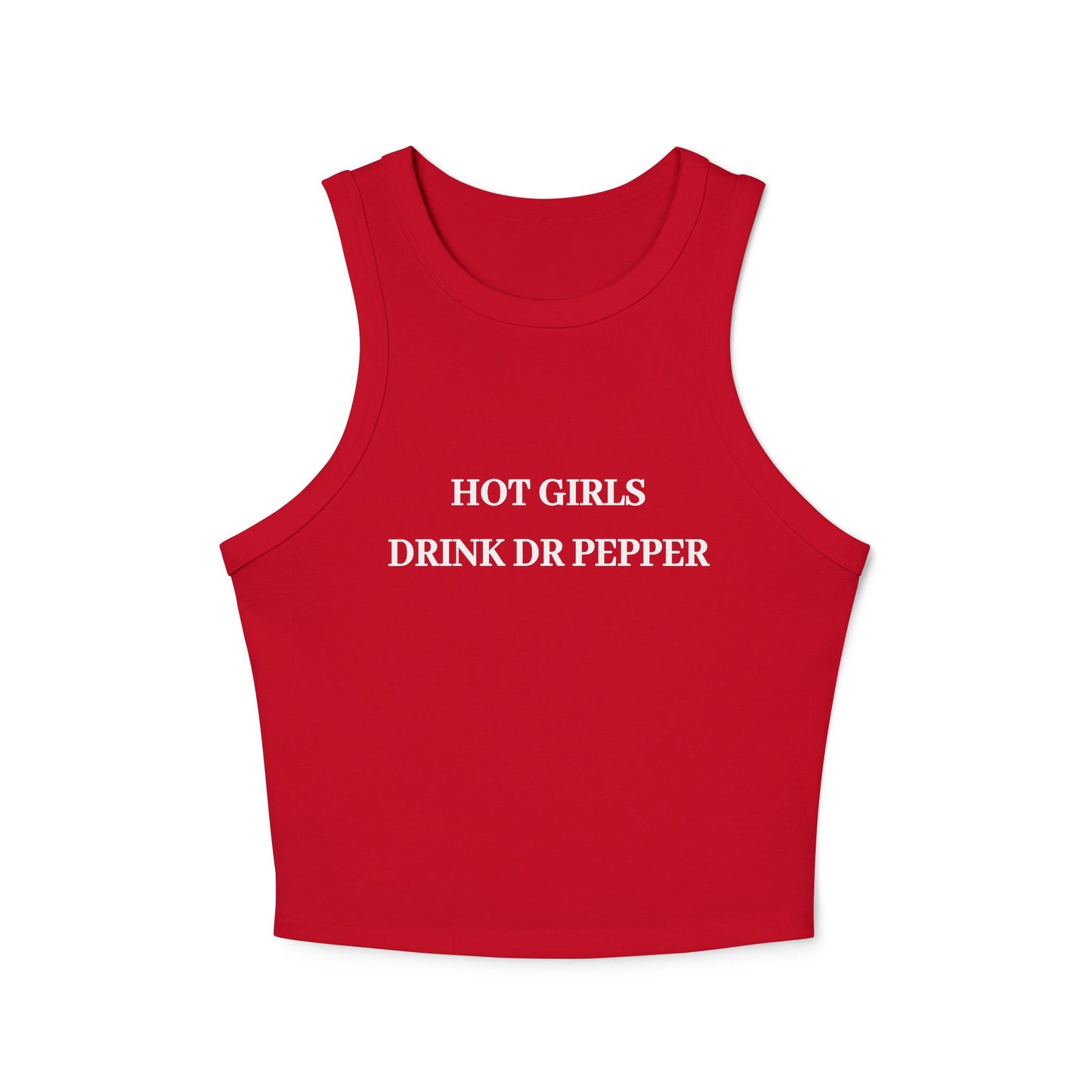 Hot Girls Drink Dr Pepper Micro Rib Racer