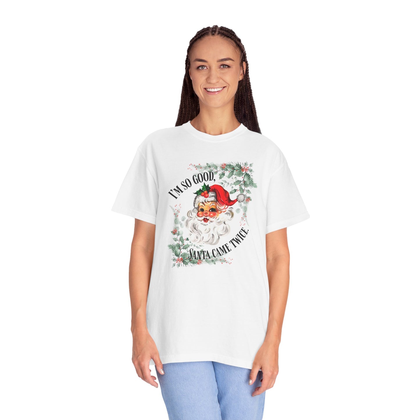 Santa's Coming Comfort Colors Tee