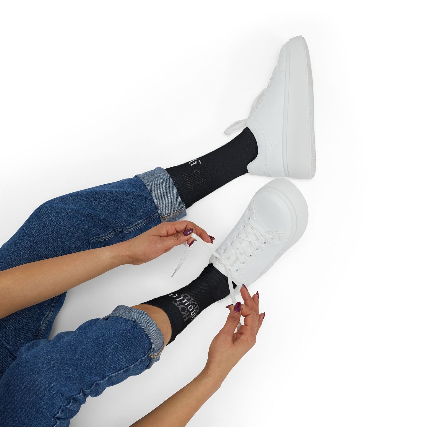 Hot Ghouls Read Socks
