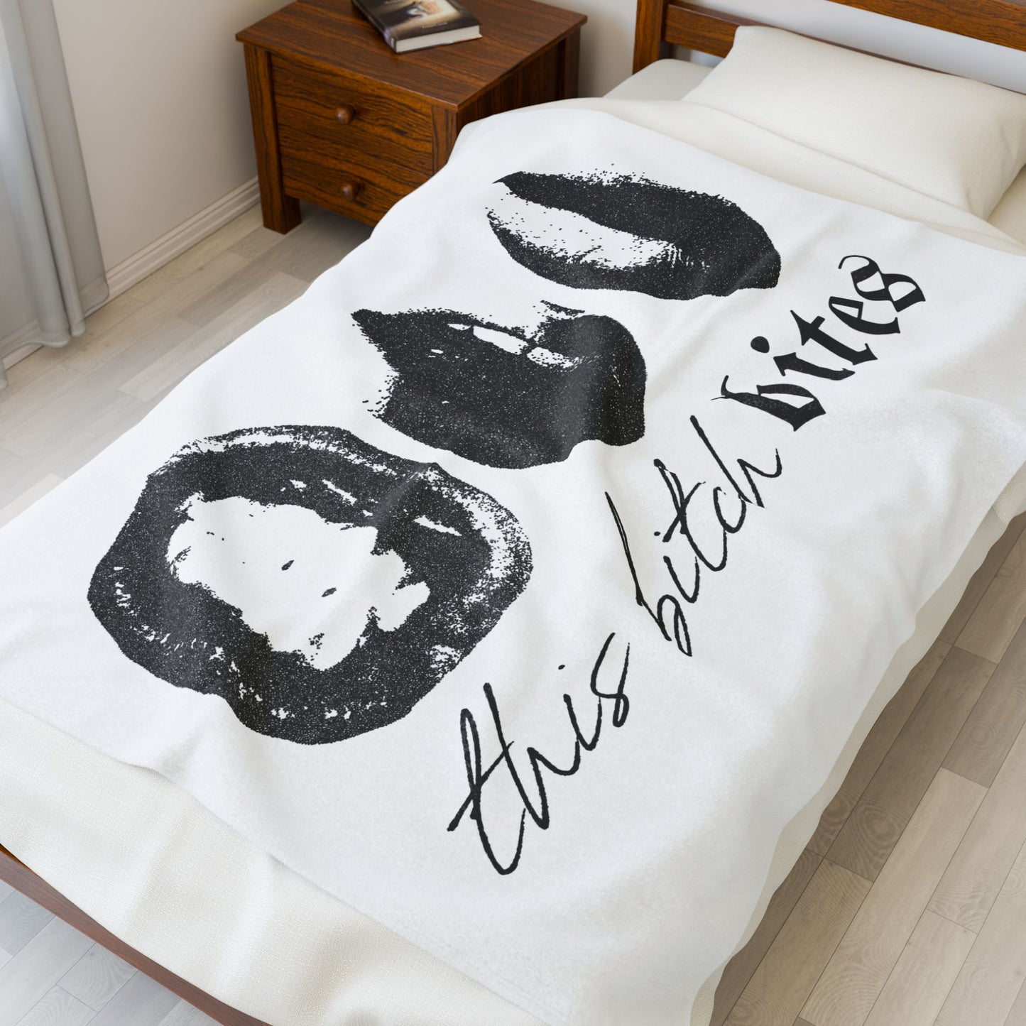 This Bitch Bites Plush Blanket
