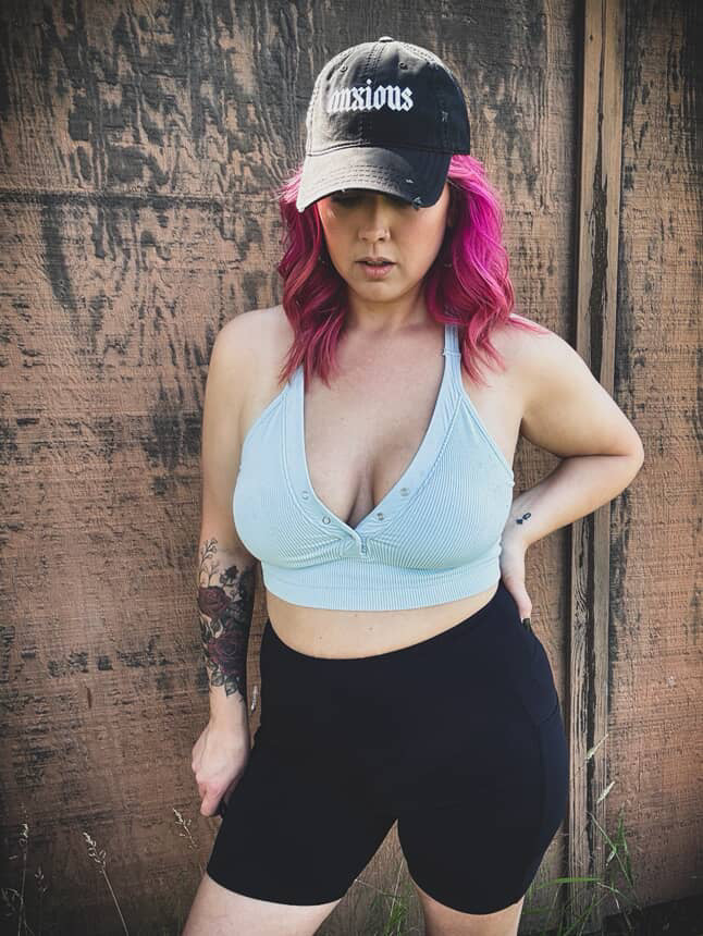 Anxious Distressed Hat (Embroidery)