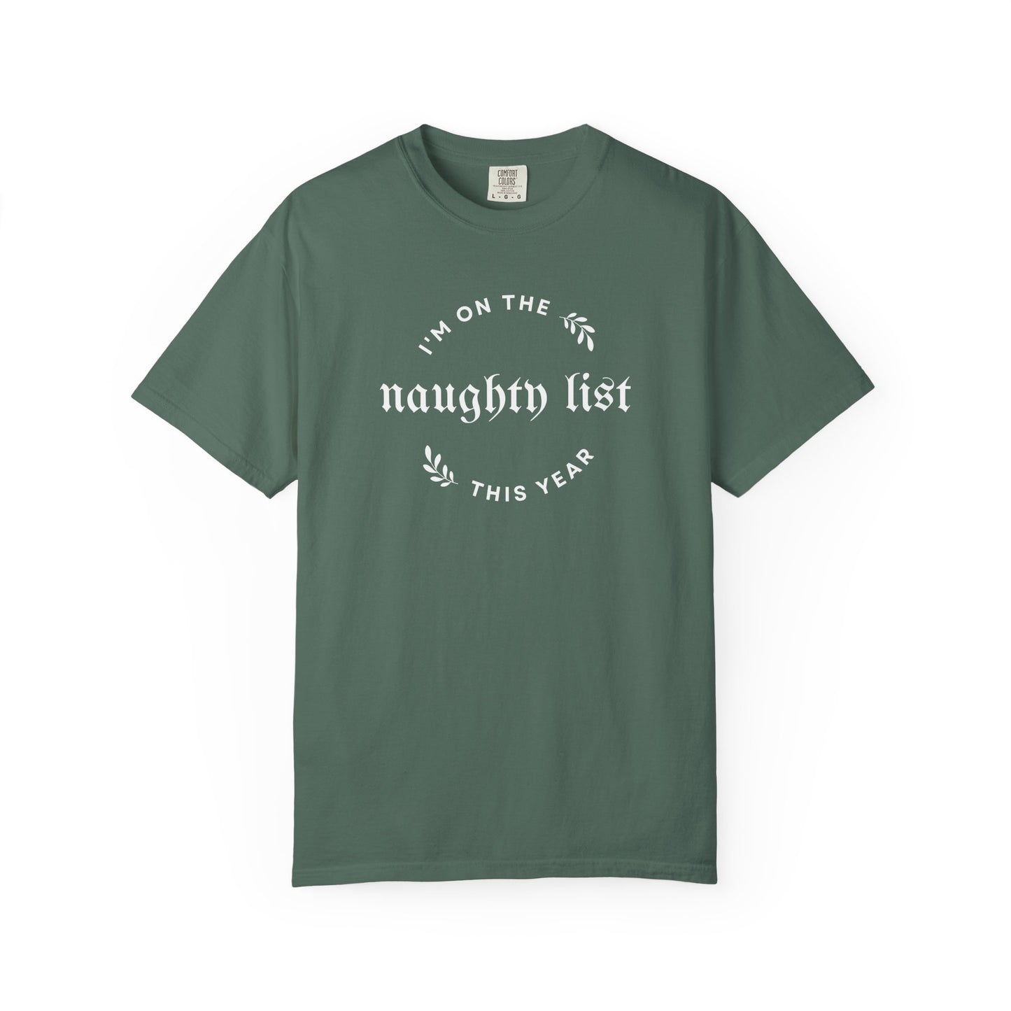 Naughty List Comfort Colors Tee