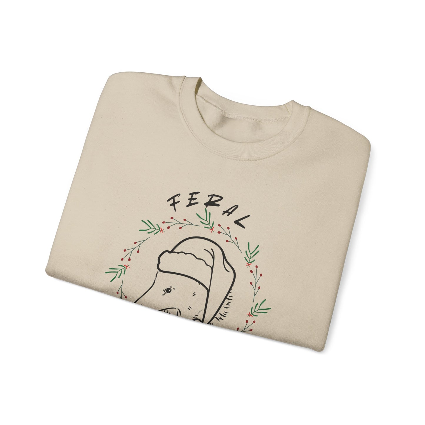 Feral but Festive Crewneck