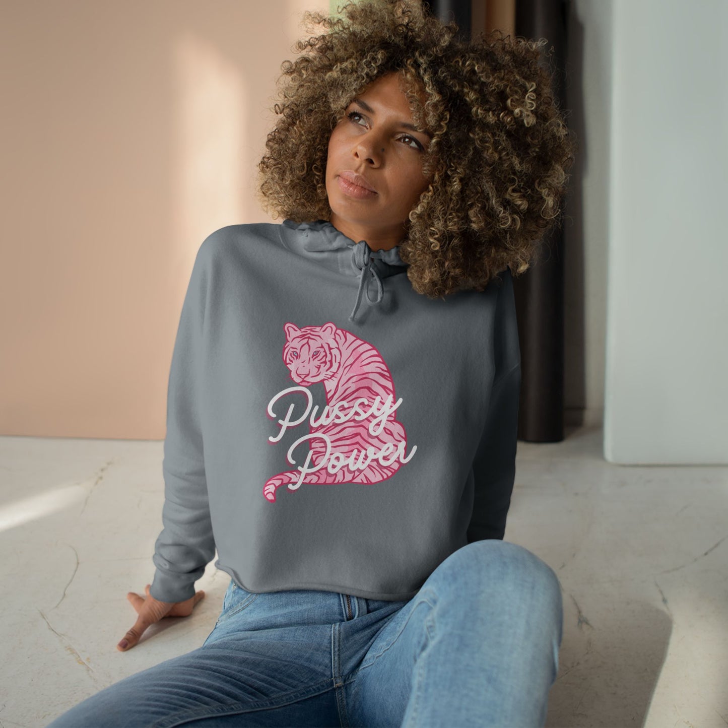 Pussy Power Crop Hoodie