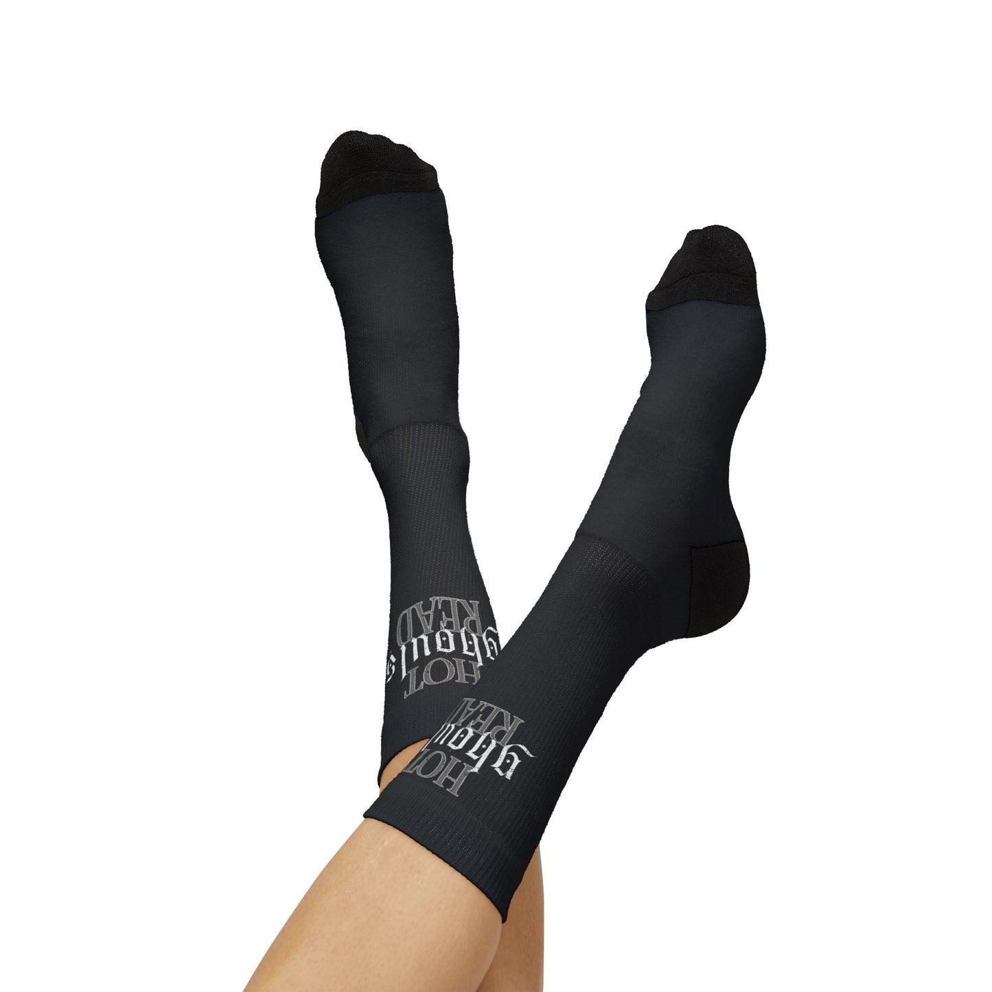 Hot Ghouls Read Socks
