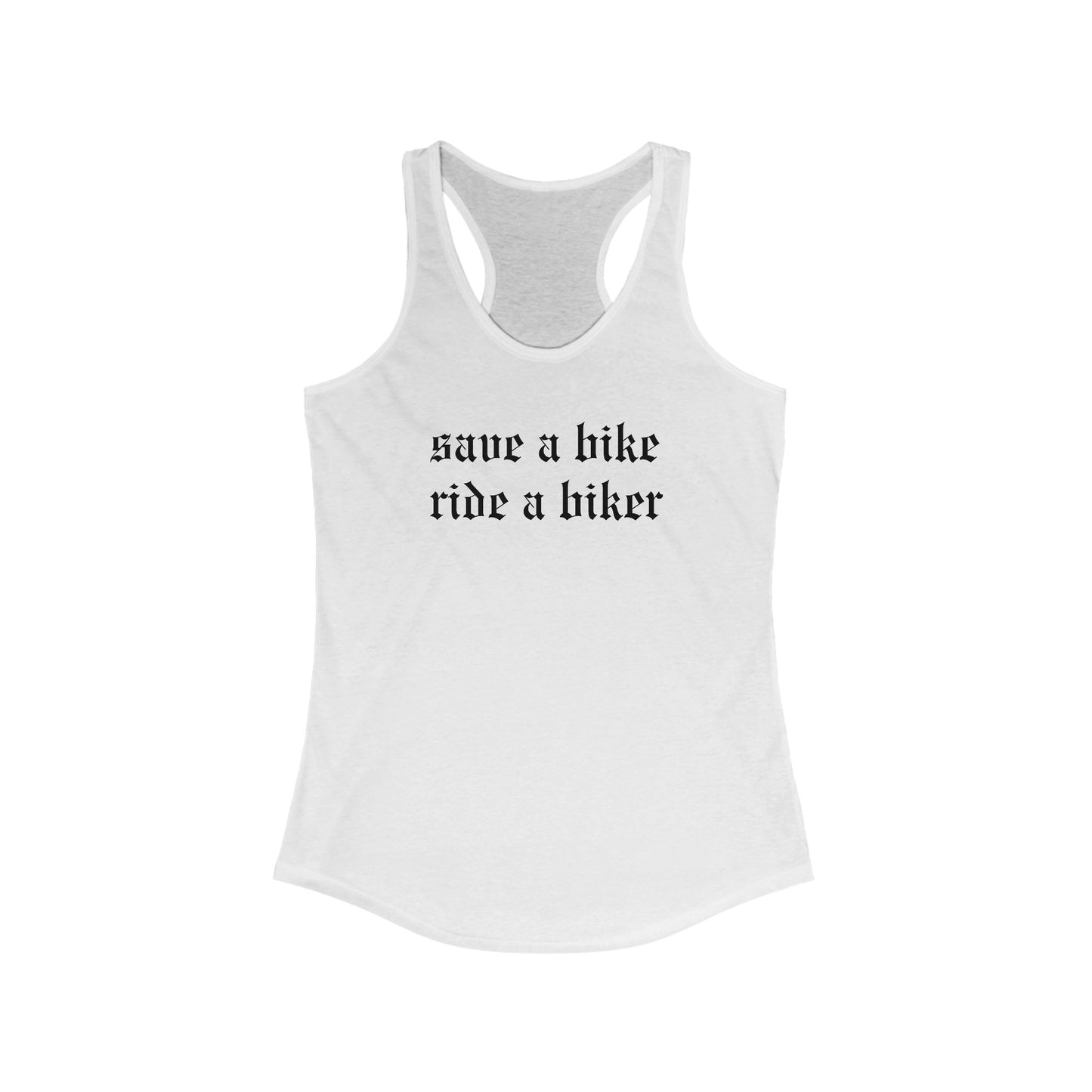 Ride a Biker Racerback Tank