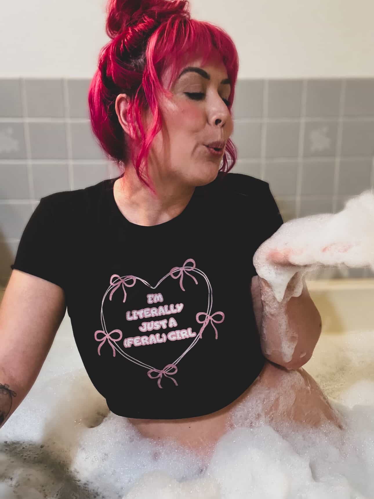 Just a (Feral) Girl Crop Top