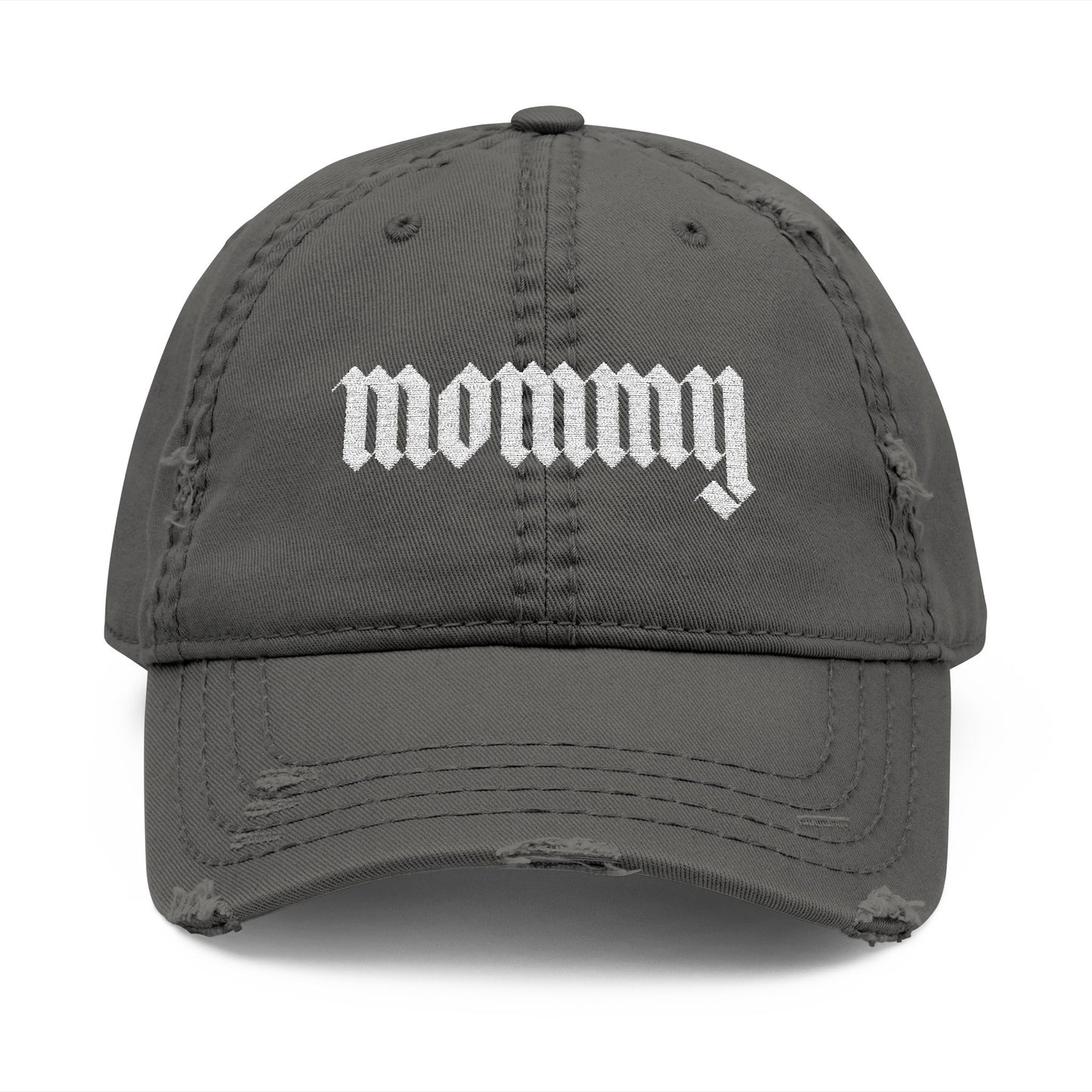 Mommy Distressed Hat (Embroidered)