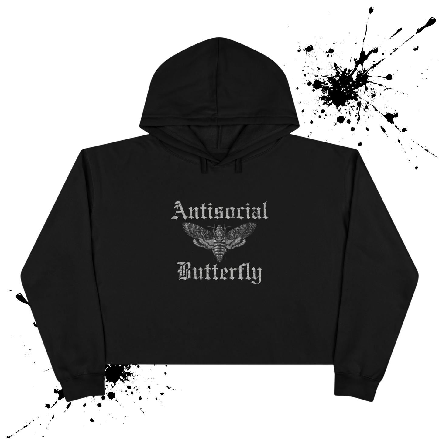 Antisocial Crop Hoodie