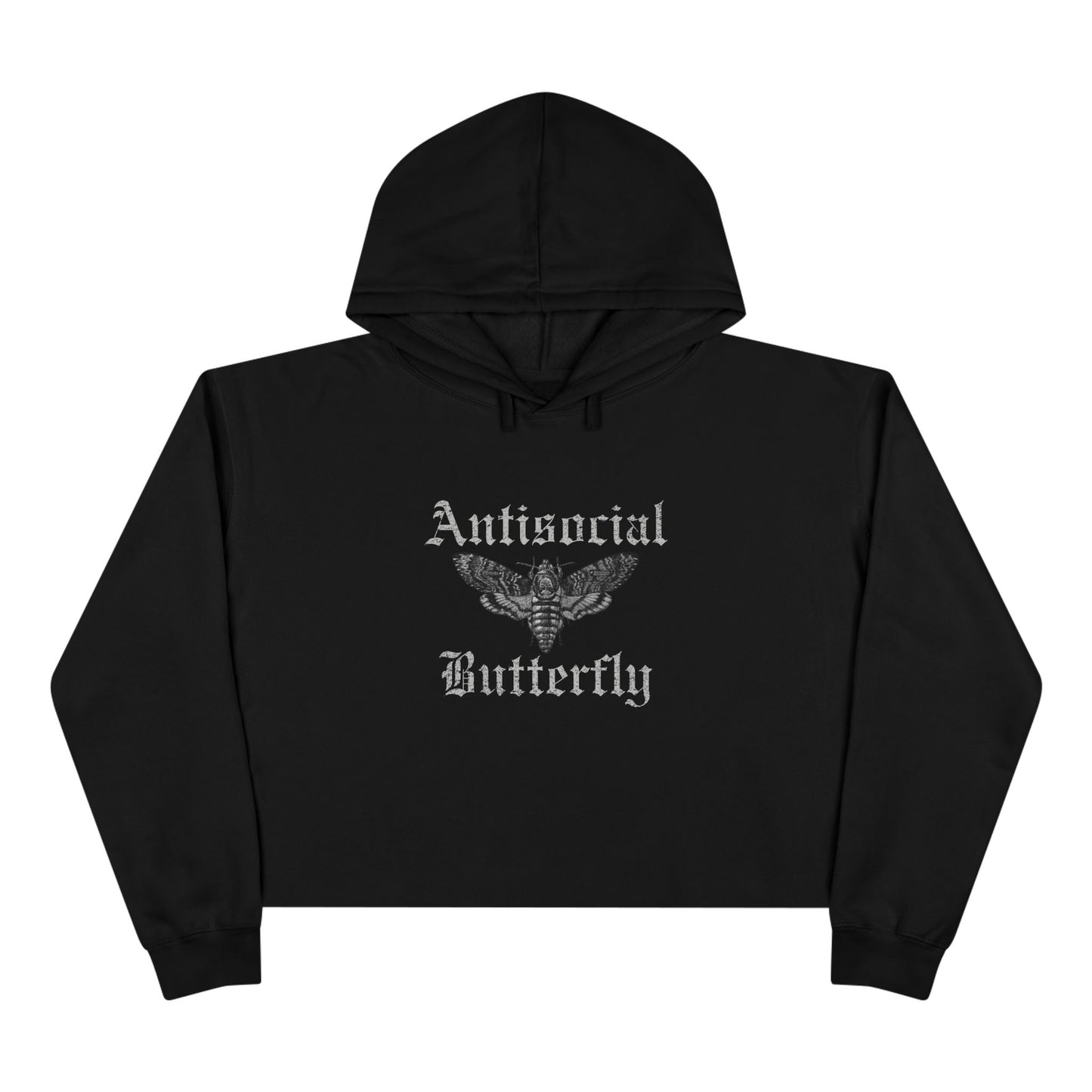 Antisocial Crop Hoodie