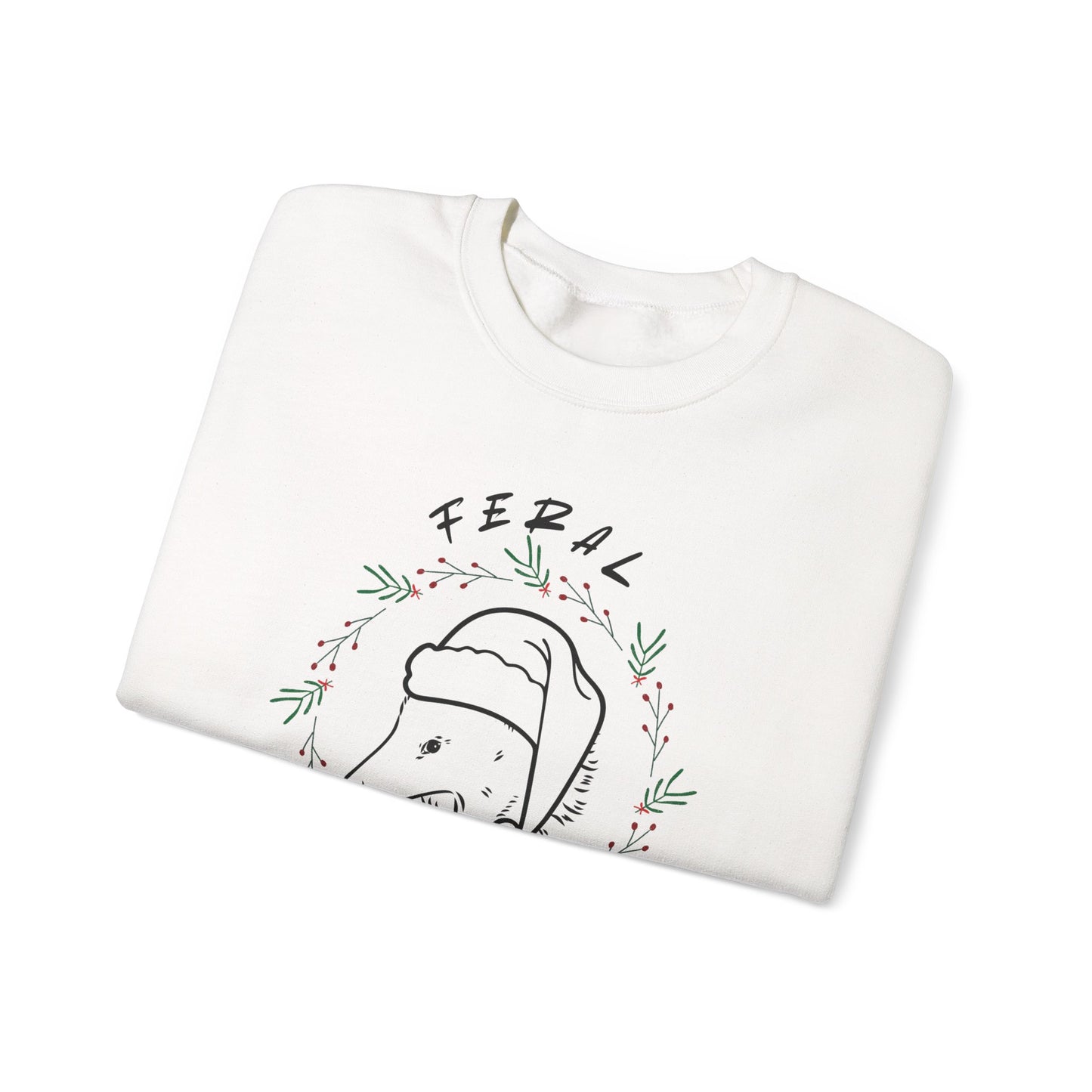 Feral but Festive Crewneck