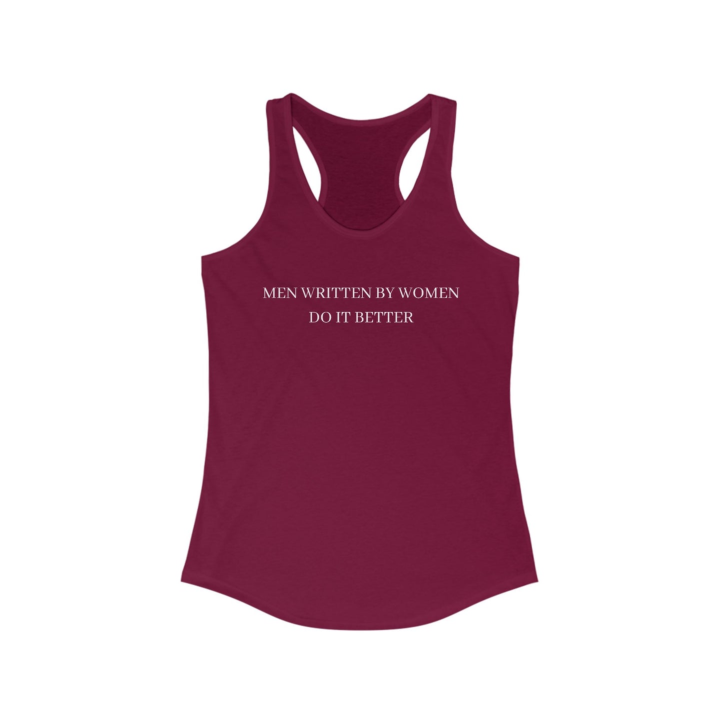 Men Written by Women Racerback Tank