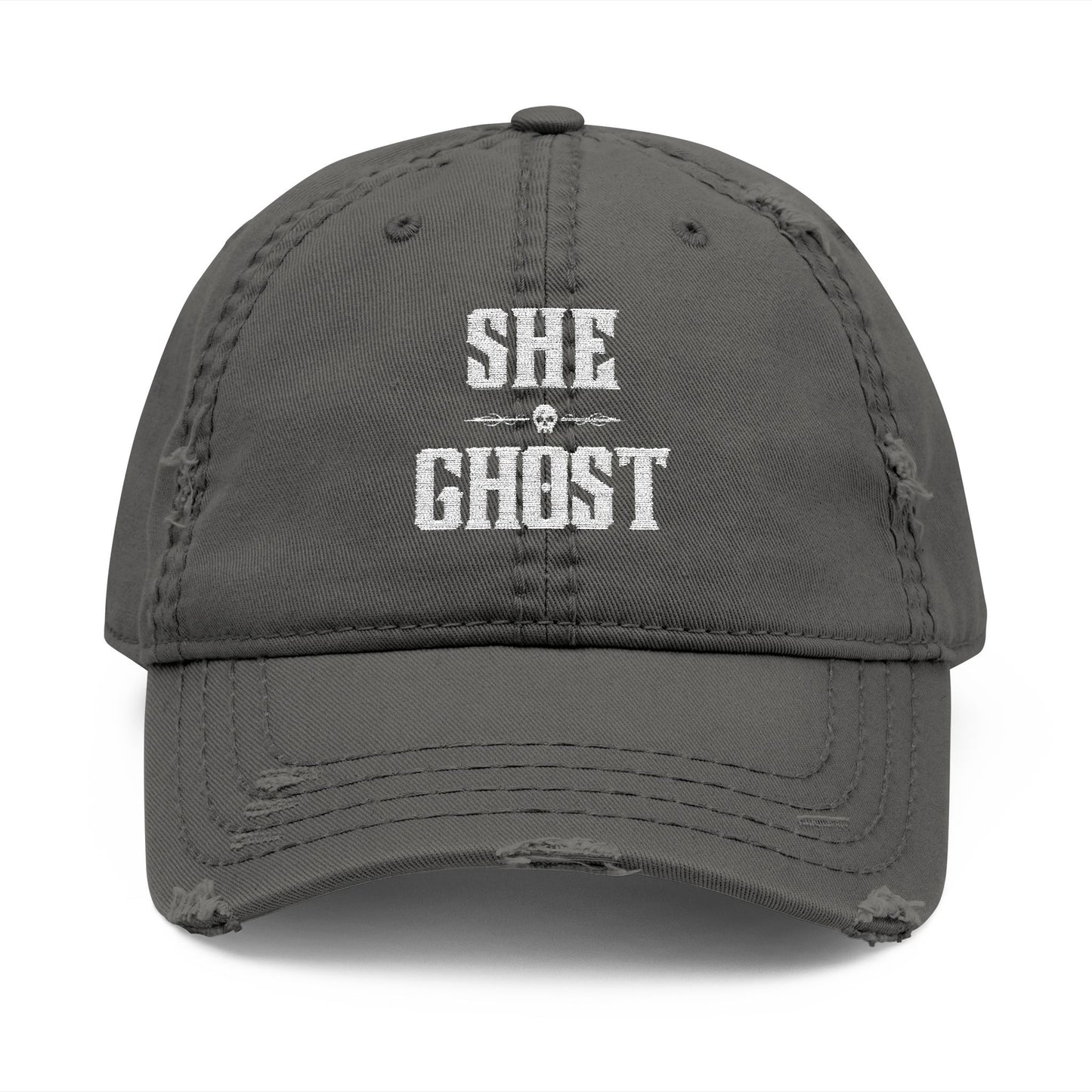 She Ghost Distressed Hat (Embroidery)