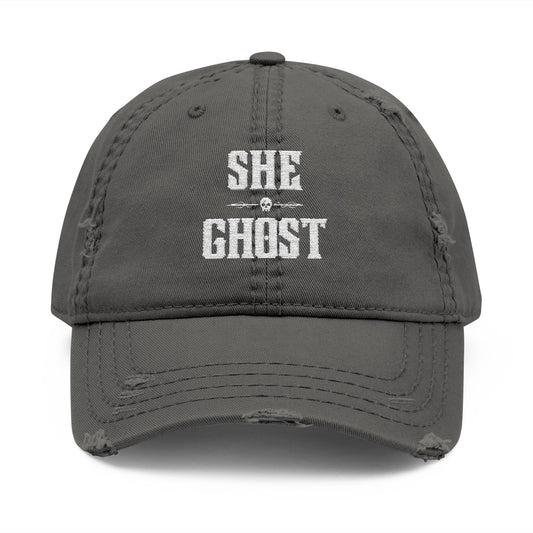 She Ghost Distressed Hat (Embroidery)
