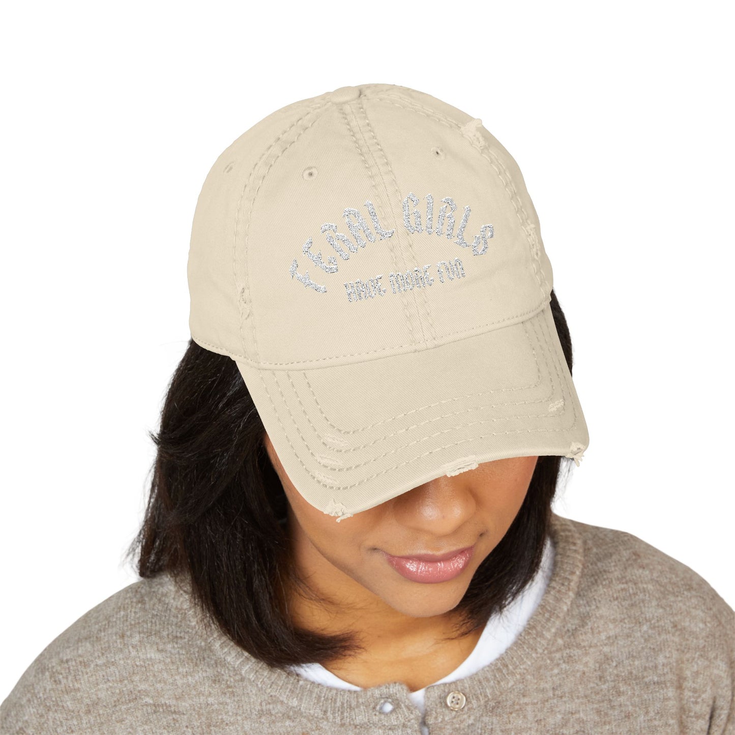 Feral Girls Distressed Hat (Embroidery)