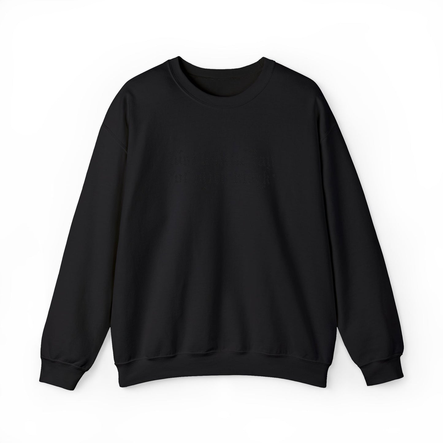 Pitch Black Crewneck (Embroidered)