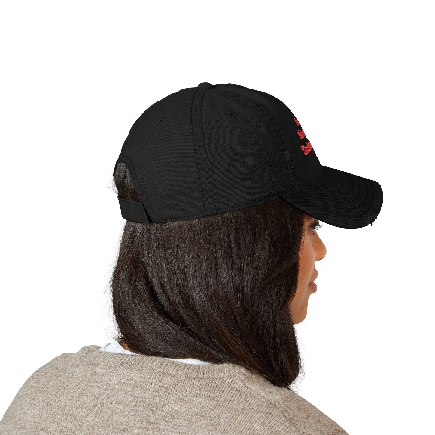 Distracted by Shadow Daddies Distressed Hat (Embroidery)