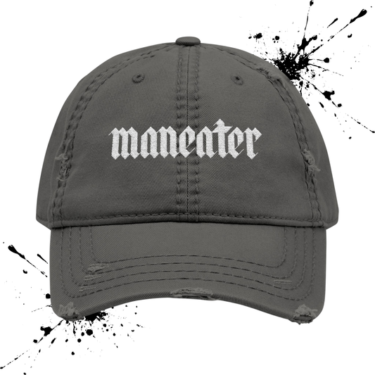 Maneater Distressed Hat (Embroidered)