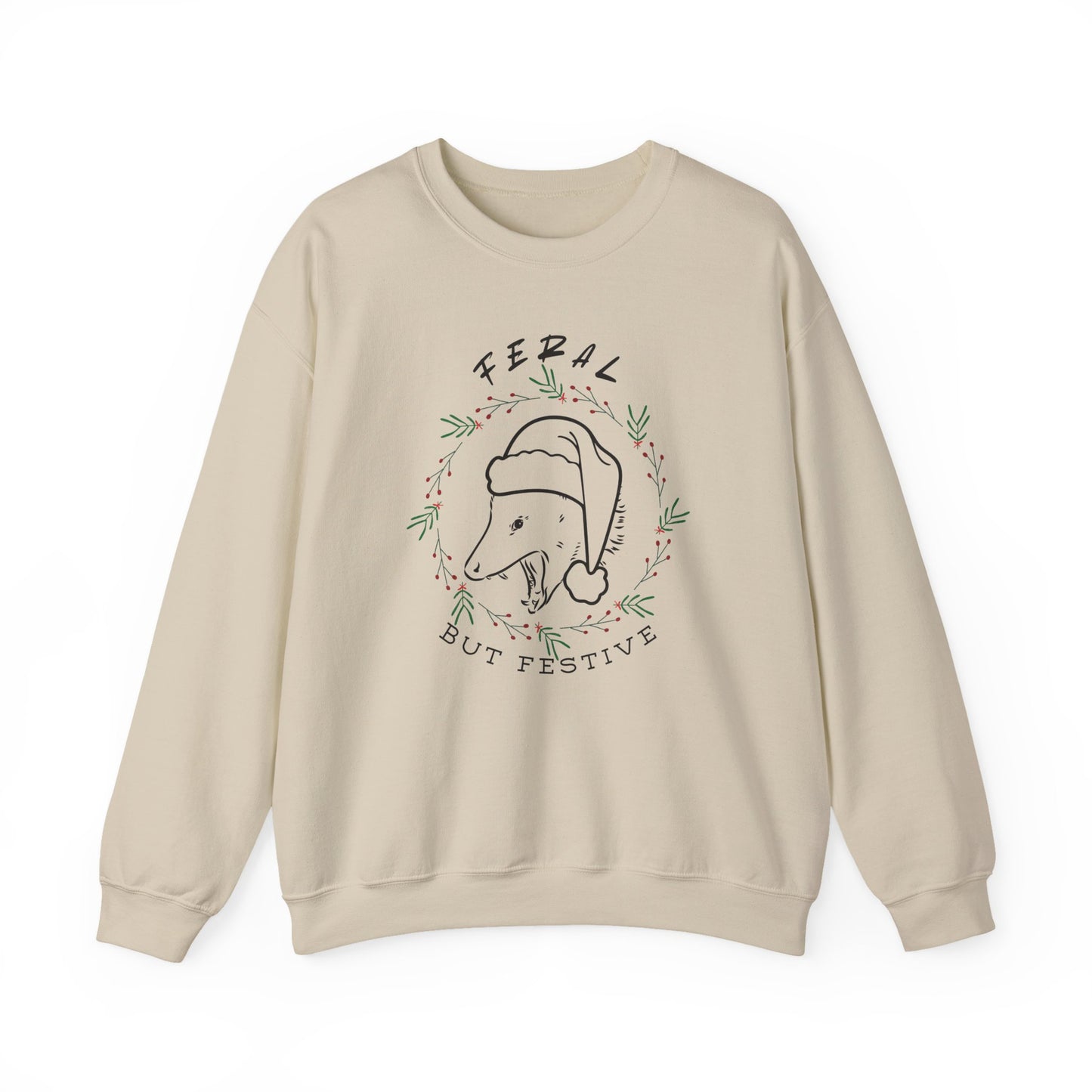 Feral but Festive Crewneck