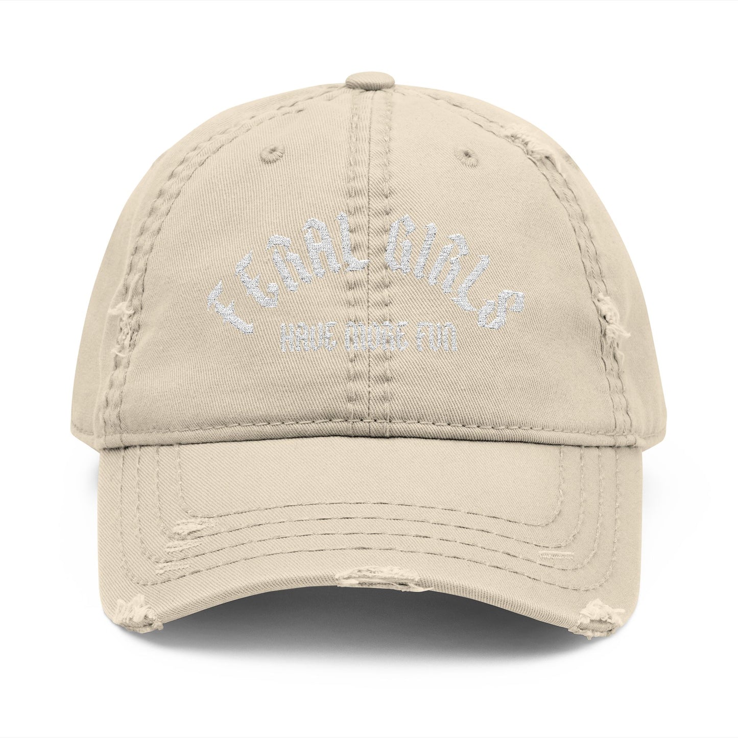 Feral Girls Distressed Hat (Embroidery)