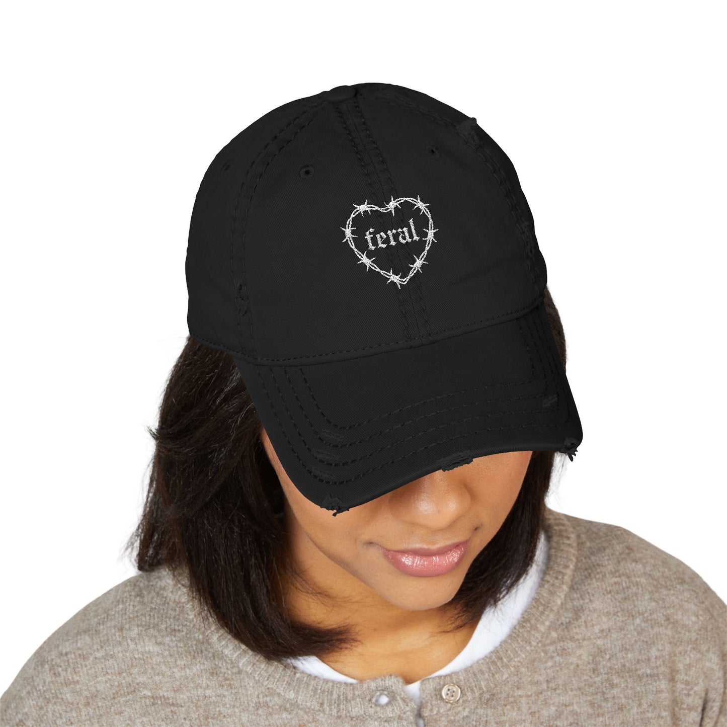 Feral Distressed Hat (Embroidered)