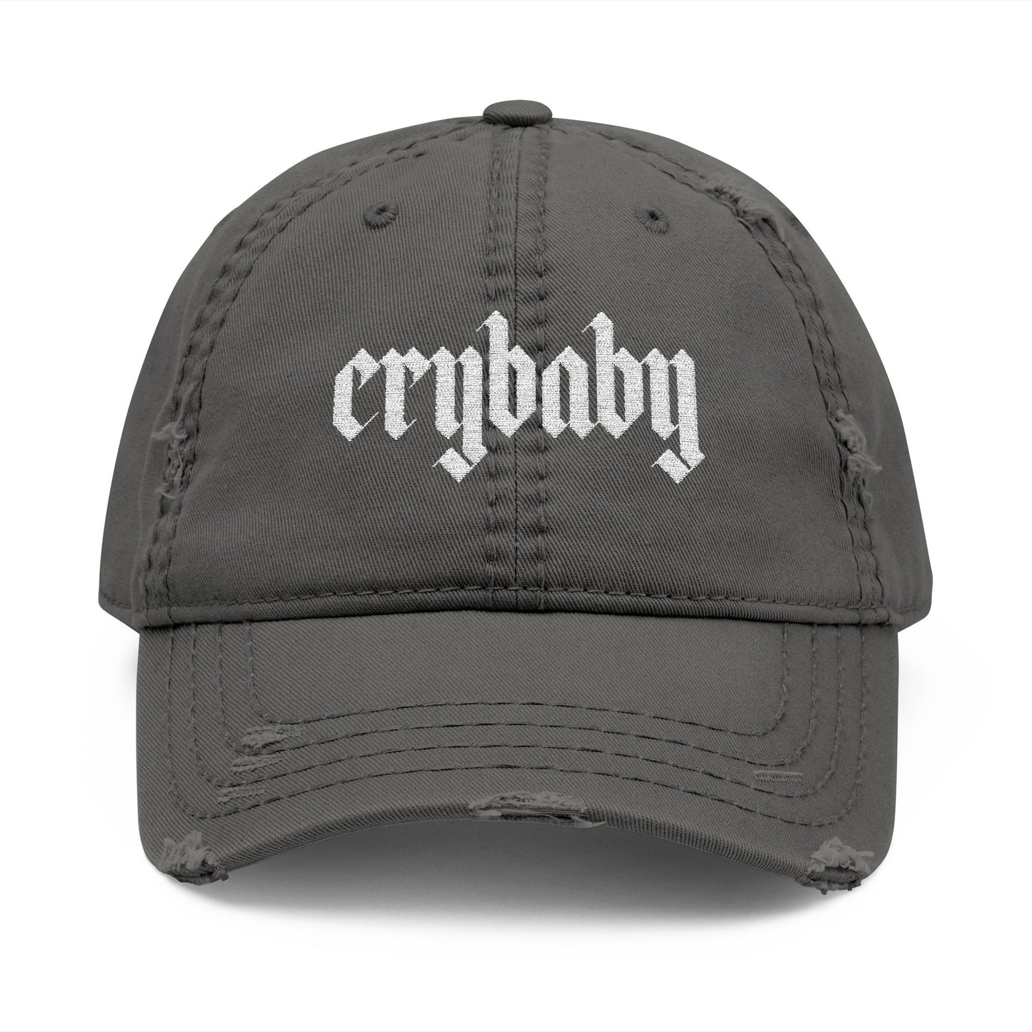 Crybaby Distressed Hat (Embroidery)