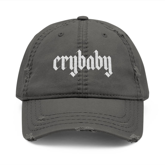 Crybaby Distressed Hat (Embroidery)