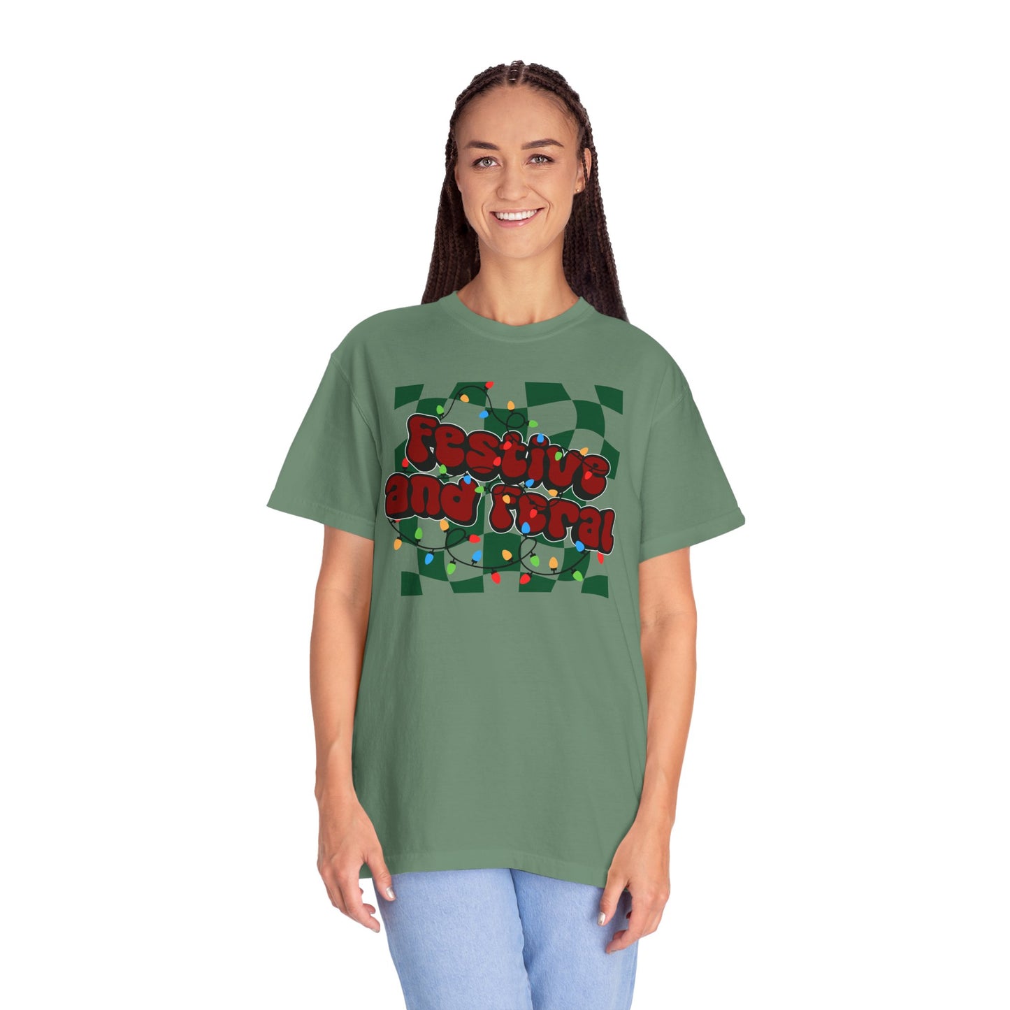 Festive and Feral Comfort Colors Tee