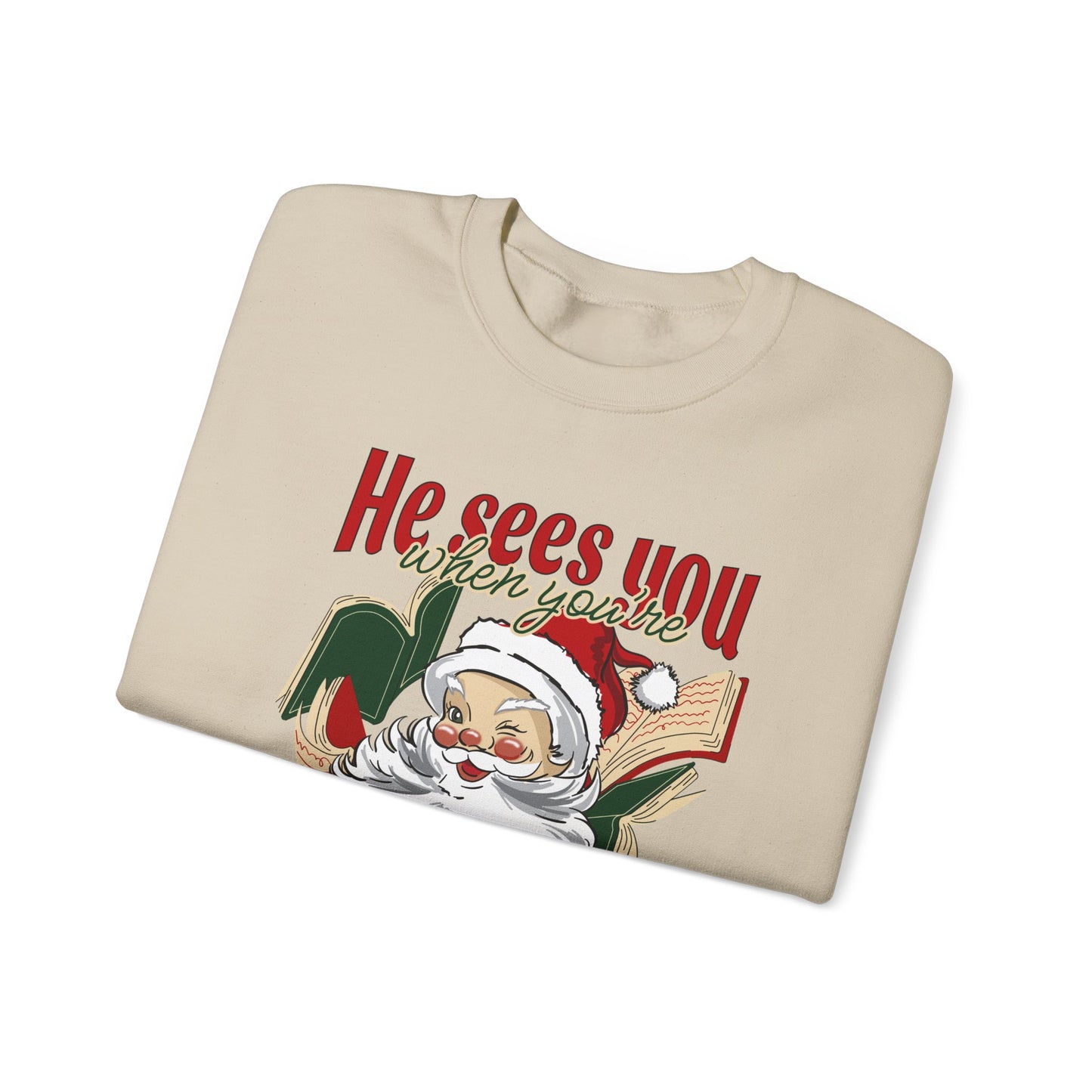 He Sees You Crewneck