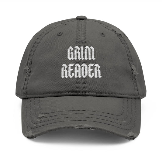 Grim Reader Distressed Hat (Embroidery)