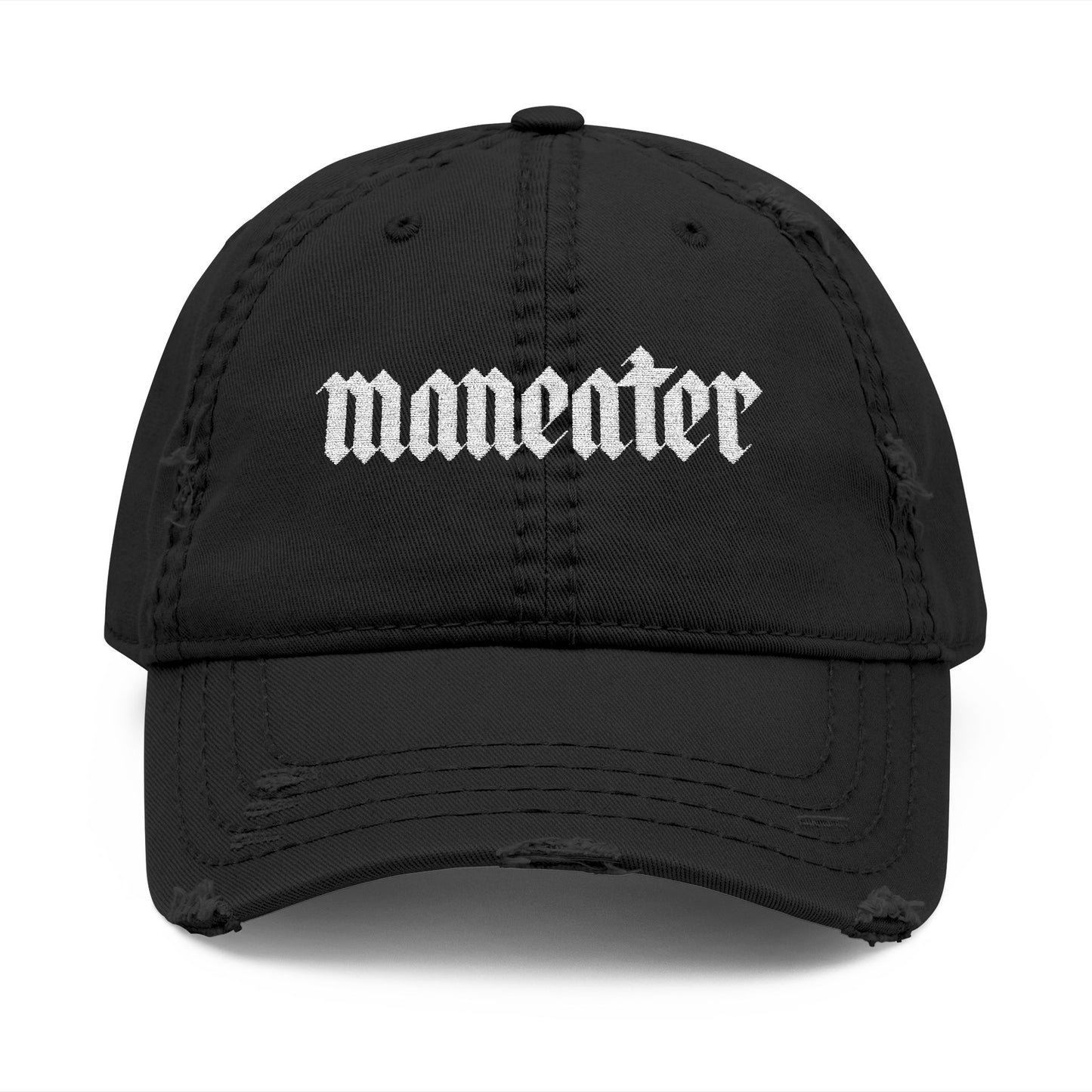 Maneater Distressed Hat (Embroidered)