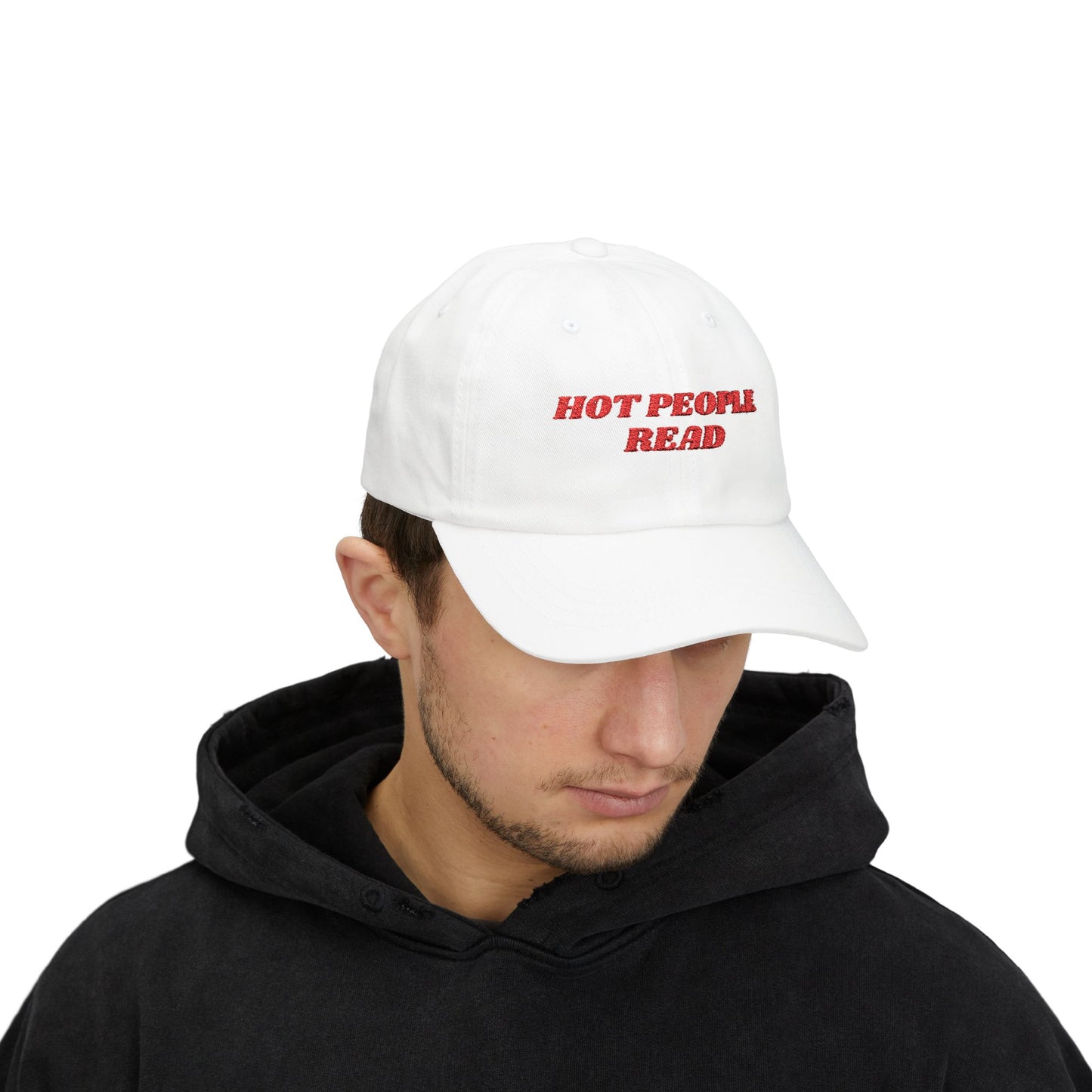 Hot People Read Hat (embroidery)
