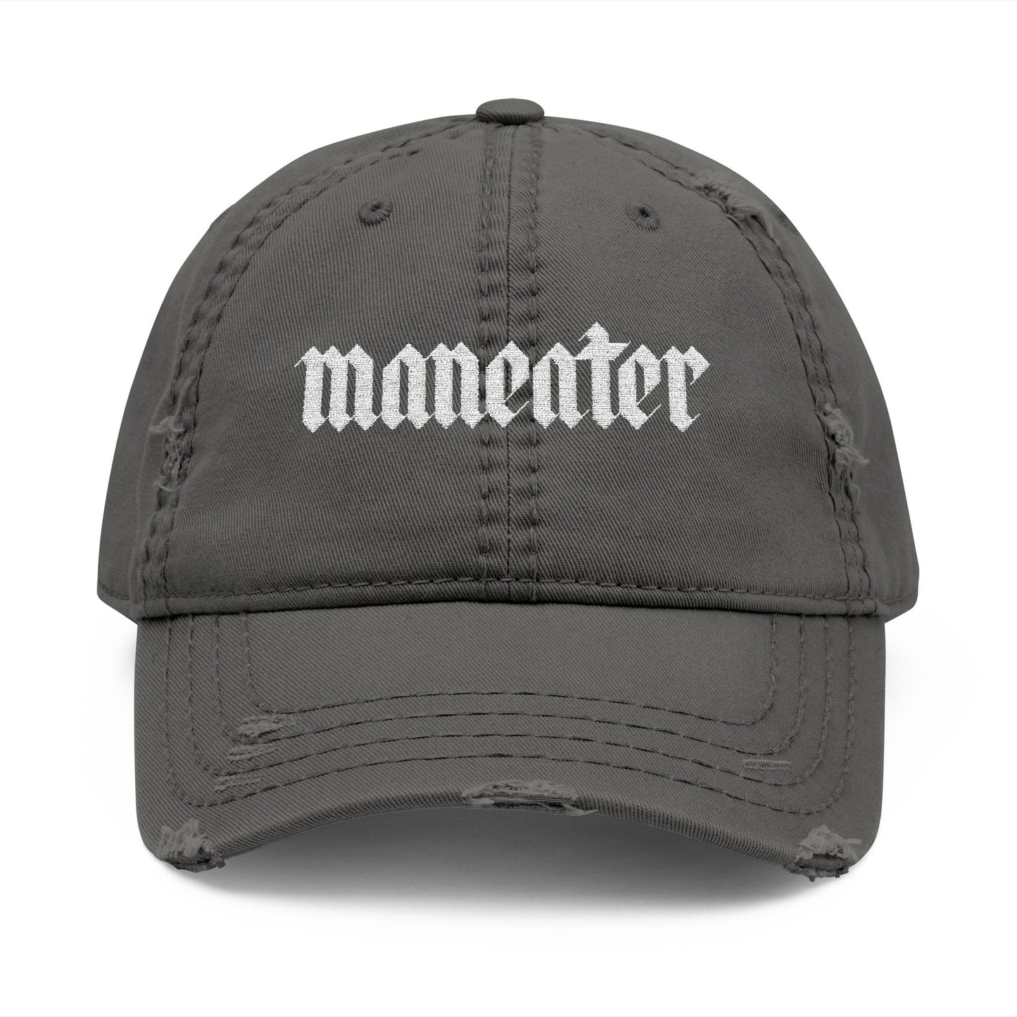 Maneater Distressed Hat (Embroidered)