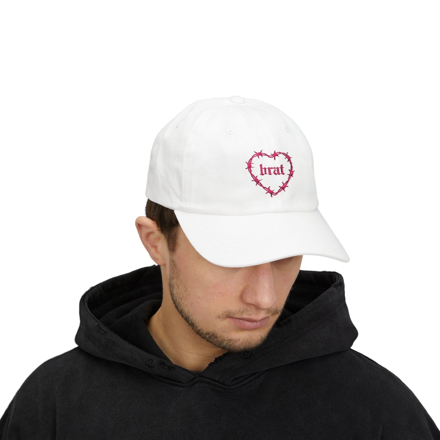 Brat Hat (Embroidery- Pink)