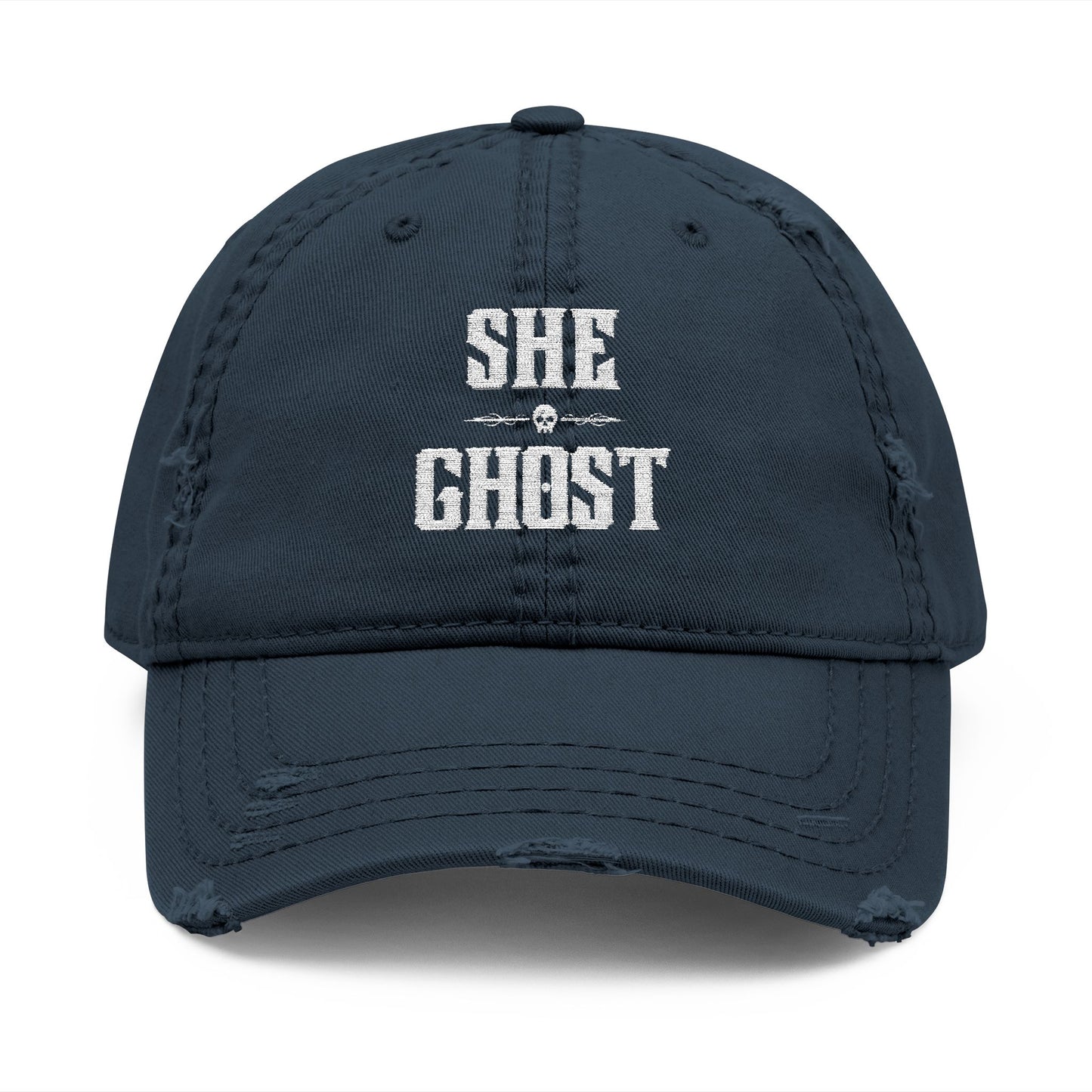 She Ghost Distressed Hat (Embroidery)