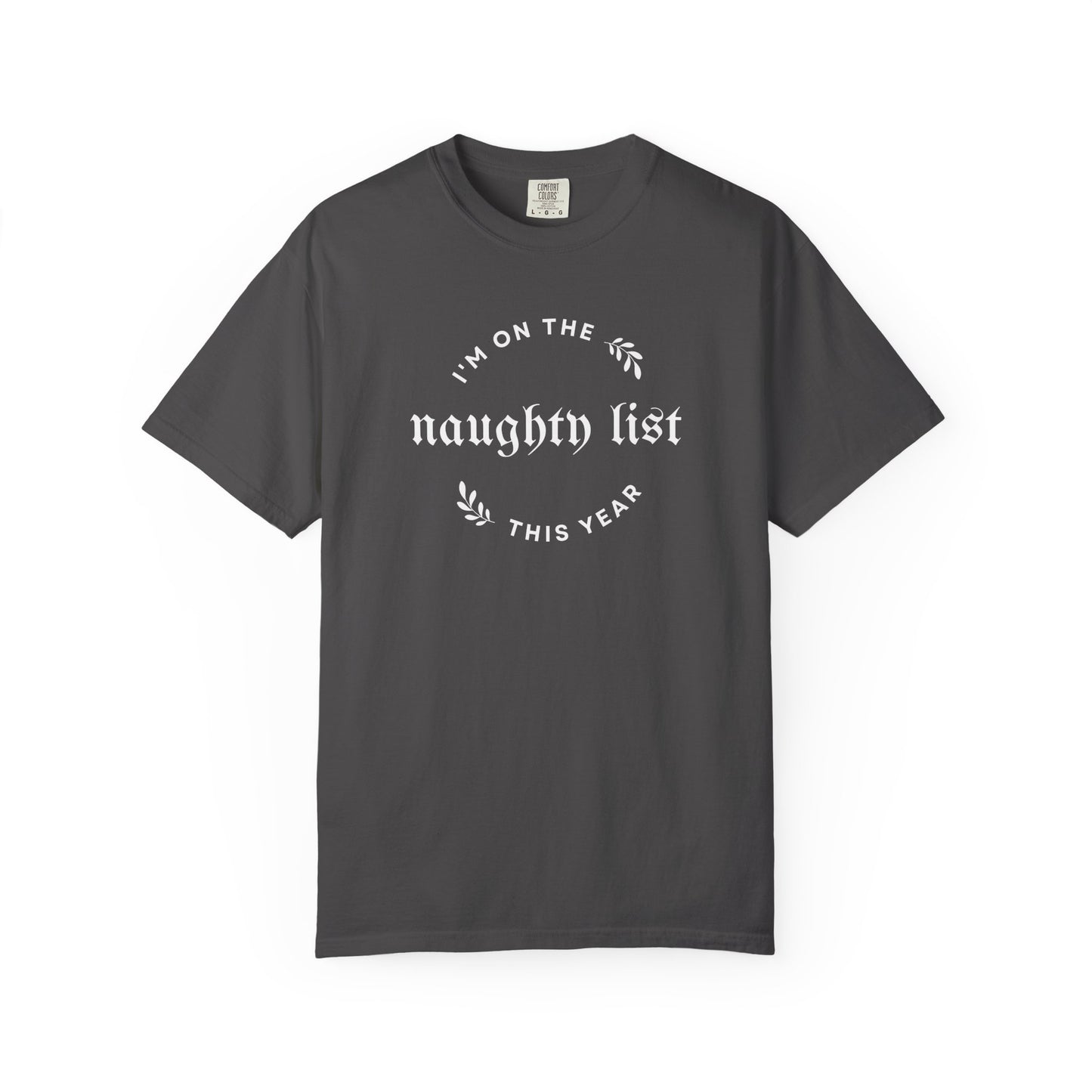 Naughty List Comfort Colors Tee