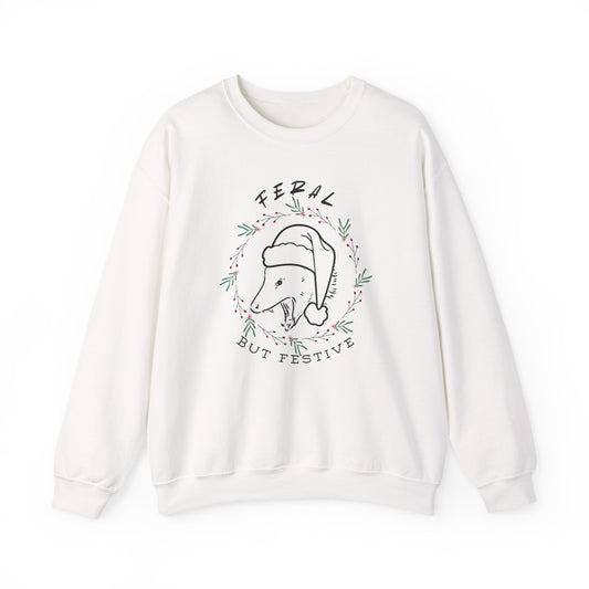 Feral but Festive Crewneck