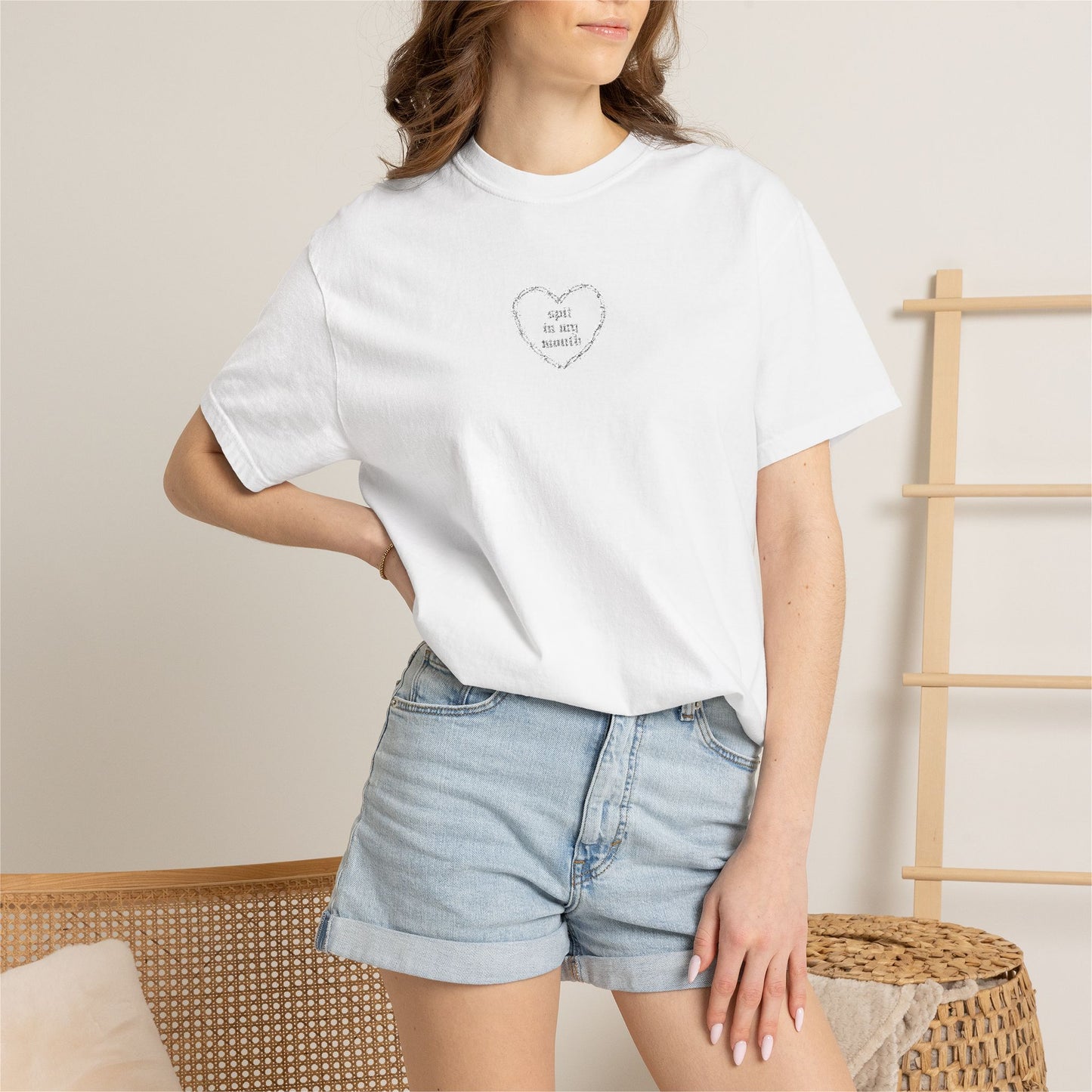 Spit In My Mouth Tee (Embroidered)