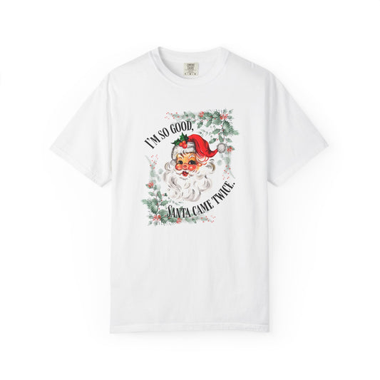 Santa's Coming Comfort Colors Tee