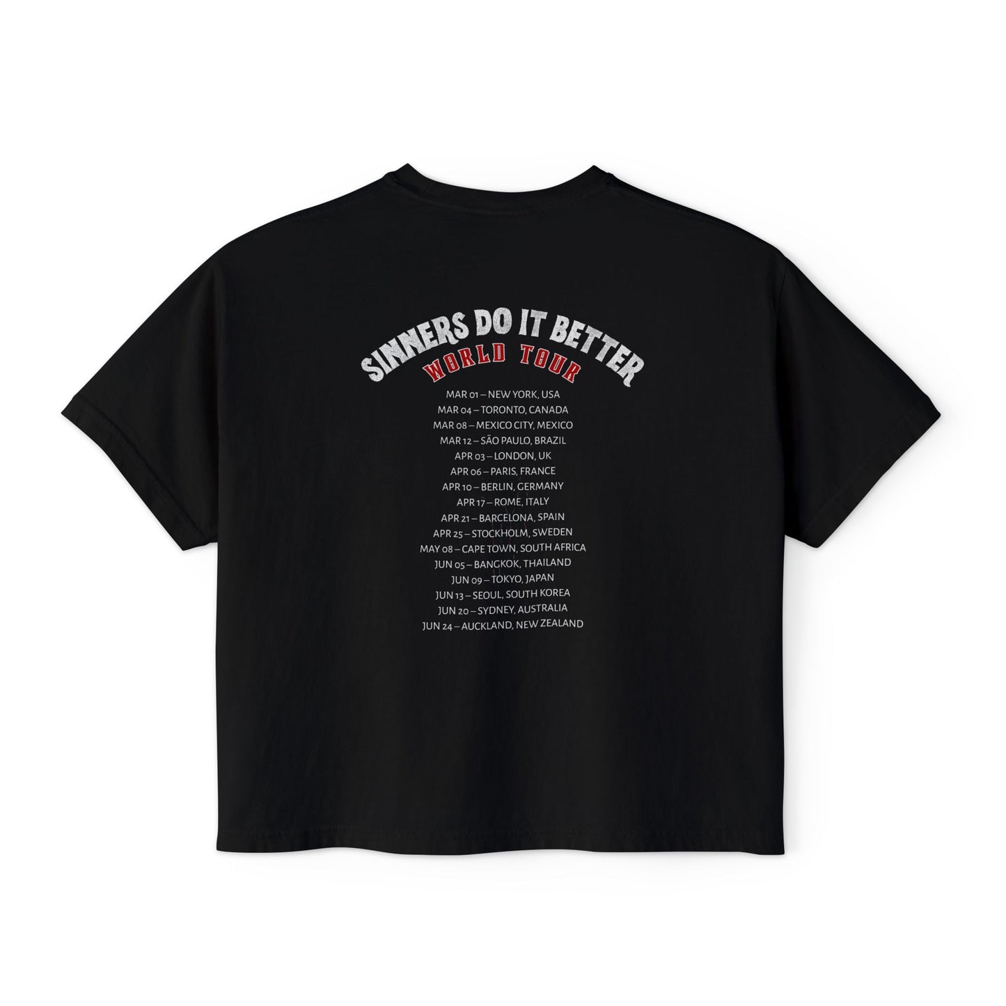 Sinners Do It Better Tour Boxy Tee